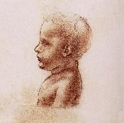 LEONARDO da Vinci Profile of a child Sweden oil painting reproduction
